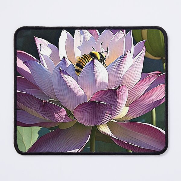 Item preview, Bumble Bee on Lotus bloom designed and sold by George Hutton Hunter.