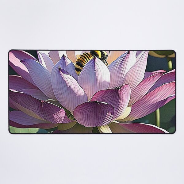 Item preview, Bumble Bee on Lotus bloom designed and sold by George Hutton Hunter.