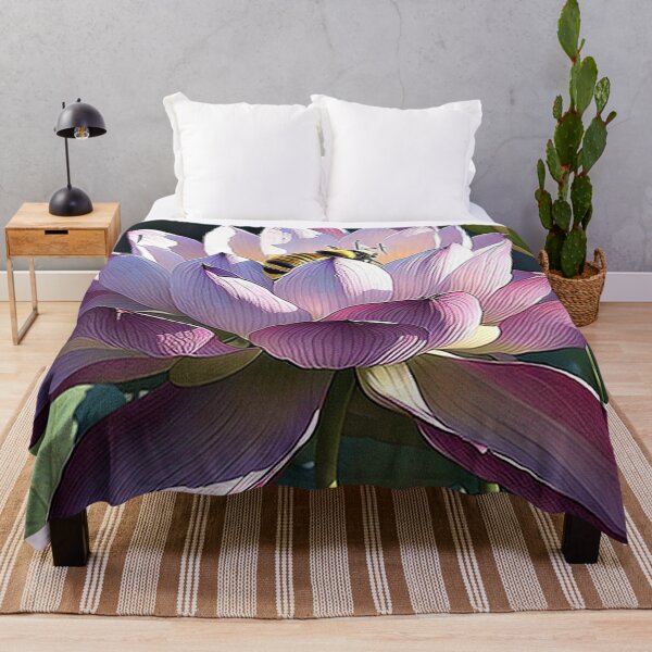 Item preview, Bumble Bee on Lotus bloom designed and sold by George Hutton Hunter.