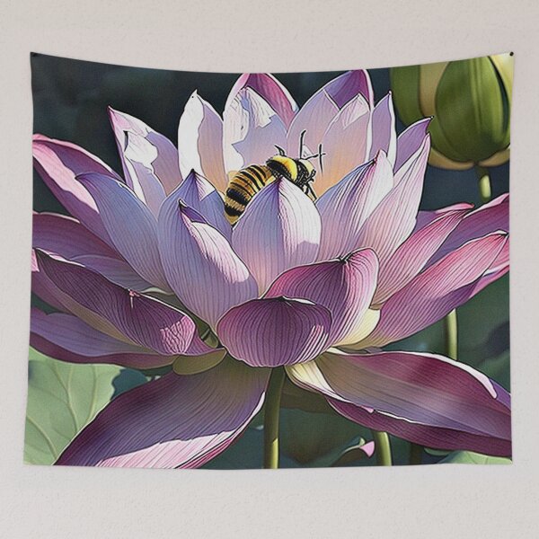 Artikelvorschau, Hummel auf Lotusblüte entworfen und verkauft von George Hutton Hunter.