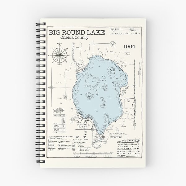 Item preview, Big Round Lake WI Oneida County designed and sold by Jean Plout.