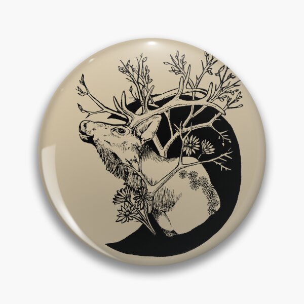 Item preview, Elk in the Flowers designed and sold by Crotalus Creatures.