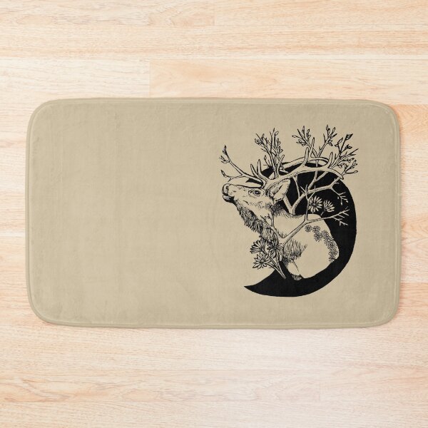 Item preview, Elk in the Flowers designed and sold by Crotalus Creatures.