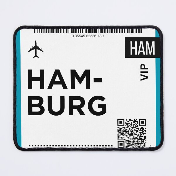 Item preview, Hamburg Germany Mini Airplane Boarding Pass designed and sold by RoamInk.