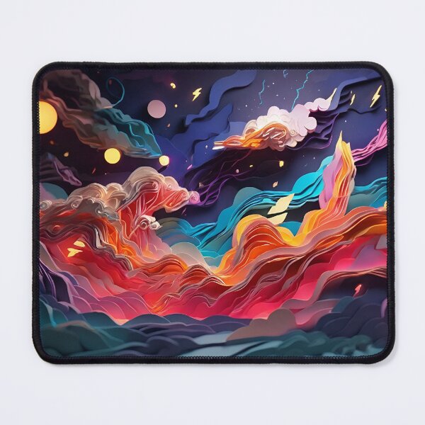 Item preview, Paper Art - Neon colored Detonation designed and sold by AiArtNovi.