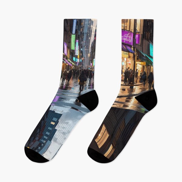 Item preview, Street in downtown London after rain designed and sold by ElliOzy.