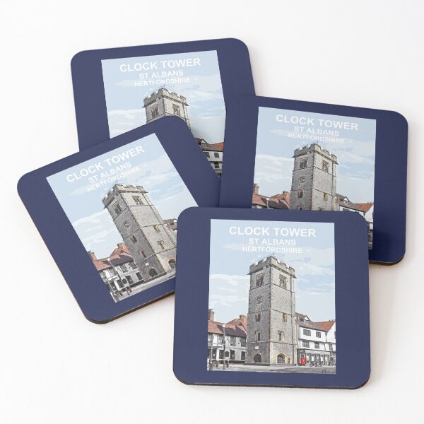 Item preview, St Albans Clock Tower Hertfordshire. Travel location poster designed and sold by BarbaraGlebska.