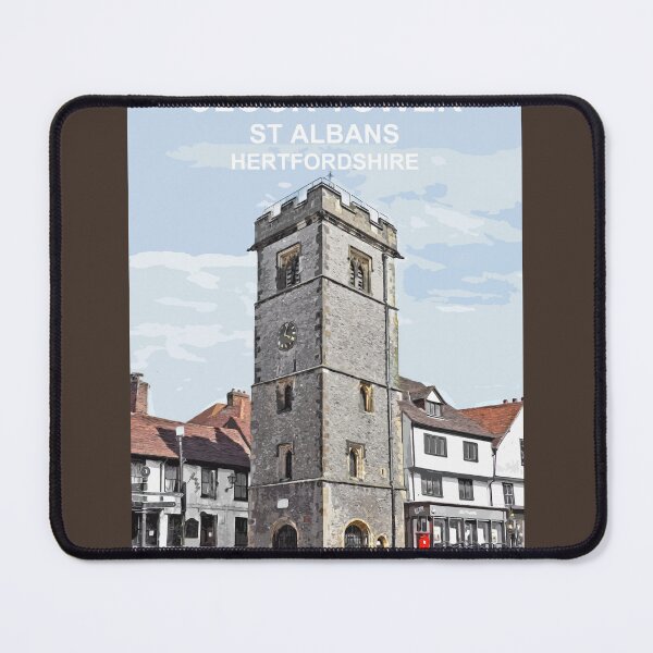 Item preview, St Albans Clock Tower Hertfordshire. Travel location poster designed and sold by BarbaraGlebska.