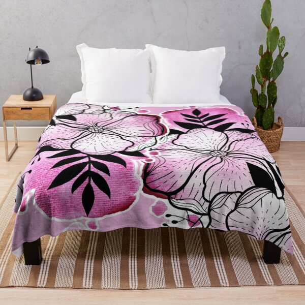 Item preview, Pink Watercolor Flowers Duda designed and sold by BEATRIZKOBORI.