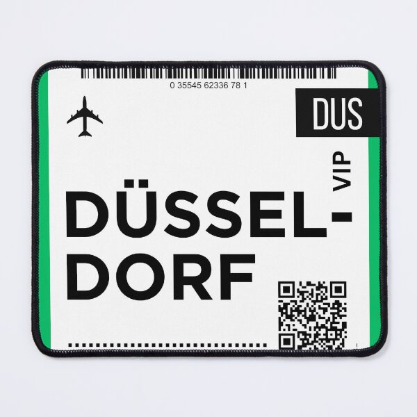 Item preview, Dusseldorf Germany Mini Airplane Boarding Pass designed and sold by RoamInk.