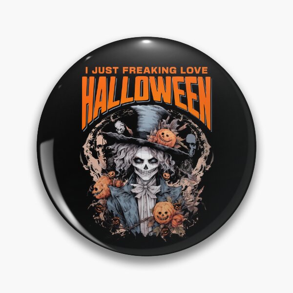 Item preview, I Just Freaking Love Halloween Spooky Scary Skull Pumpkin Monsters Horror designed and sold by CarantinedChaos.