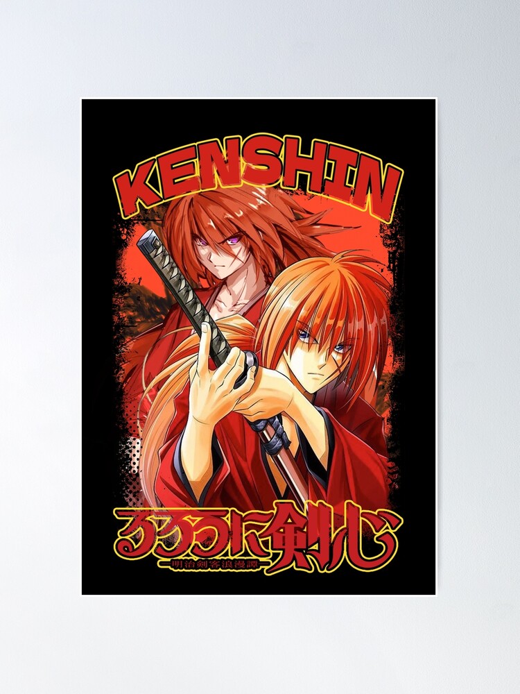 Himura Kenshin Rurouni Kenshin Anime Waifu Poster for Sale by tamikabee