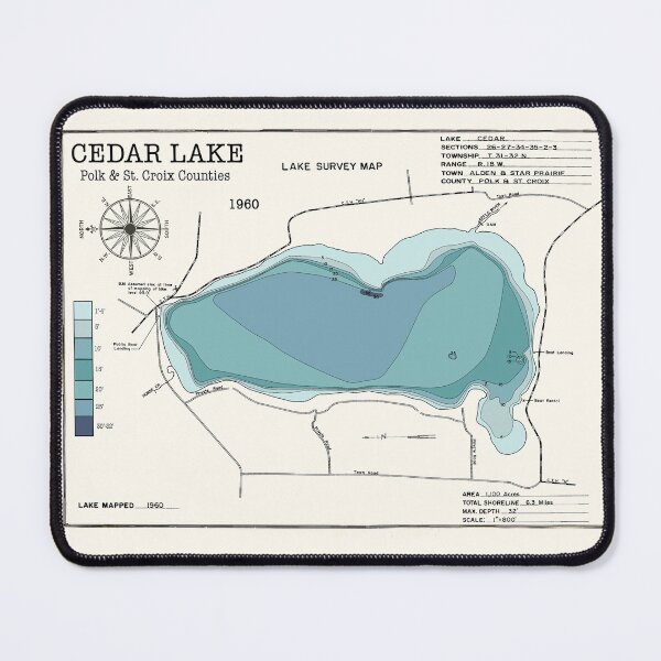 Item preview, Cedar Lake WI Polk County designed and sold by Jean Plout.