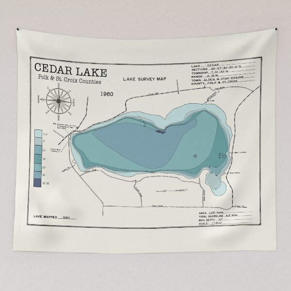 Item preview, Cedar Lake WI Polk County designed and sold by Jean Plout.