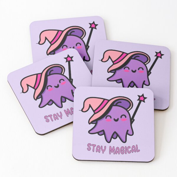 Item preview, Stay Magical Cute Wizard Octopus designed and sold by witch-night.