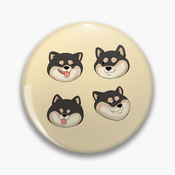 Item preview, Cute black and tan shiba inu dog face pack  designed and sold by Yaragold.