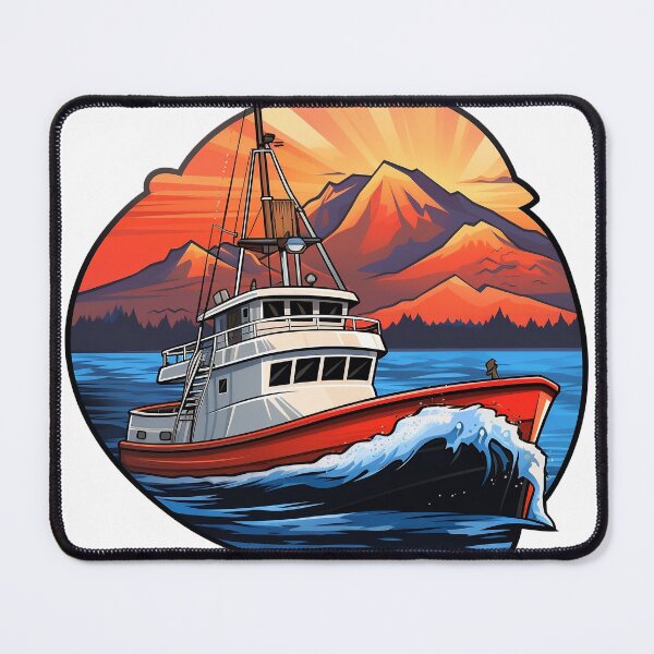 Item preview, Fishing Boat designed and sold by SMRprintdesign.