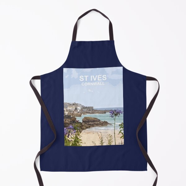 Item preview, St Ives Cornwall. Cornish gift Kernow Travel location poster designed and sold by BarbaraGlebska.