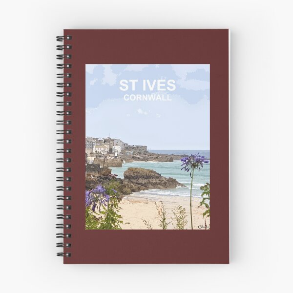 Item preview, St Ives Cornwall. Cornish gift Kernow Travel location poster designed and sold by BarbaraGlebska.