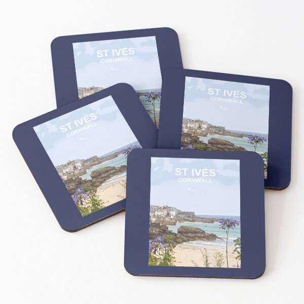 Item preview, St Ives Cornwall. Cornish gift Kernow Travel location poster designed and sold by BarbaraGlebska.
