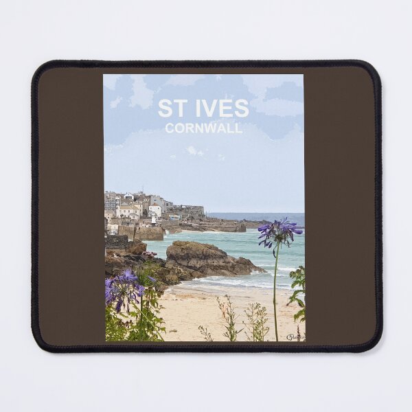 Item preview, St Ives Cornwall. Cornish gift Kernow Travel location poster designed and sold by BarbaraGlebska.
