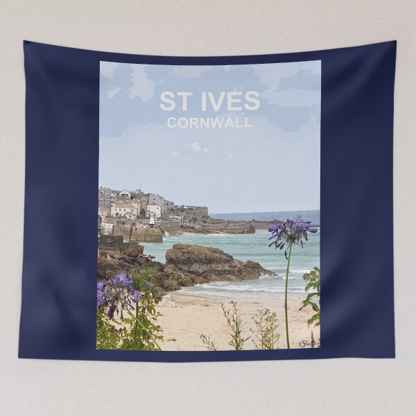 Artikelvorschau, St. Ives Cornwall. Cornish Geschenk Kernow Travel Standortplakat entworfen und verkauft von BarbaraGlebska.