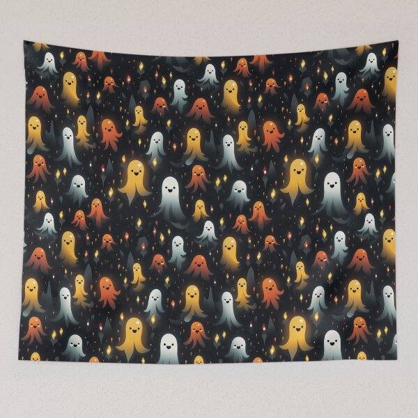Item preview, Ethereal Echoes: Boo-tiful Ghosts Pattern designed and sold by KaleidoKiosk.