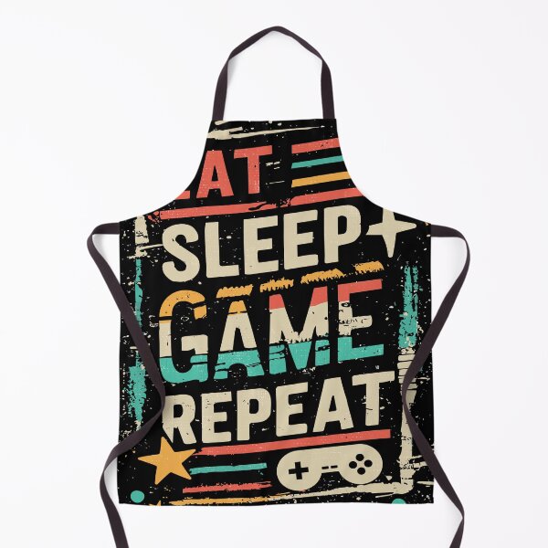 Item preview, Eat, Sleep, Game, Repeat - funny saying designed and sold by VichallanStudio.