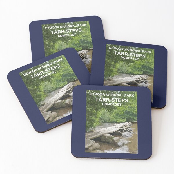 Item preview, Exmoor Tarr Steps Somerset Travel location poster designed and sold by BarbaraGlebska.