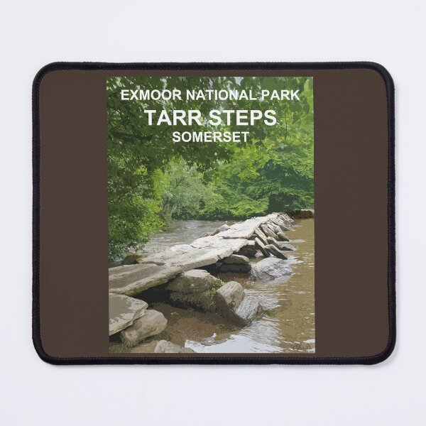 Item preview, Exmoor Tarr Steps Somerset Travel location poster designed and sold by BarbaraGlebska.