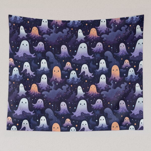 Item preview, Ethereal Echoes: Boo-tiful Ghosts Pattern designed and sold by KaleidoKiosk.