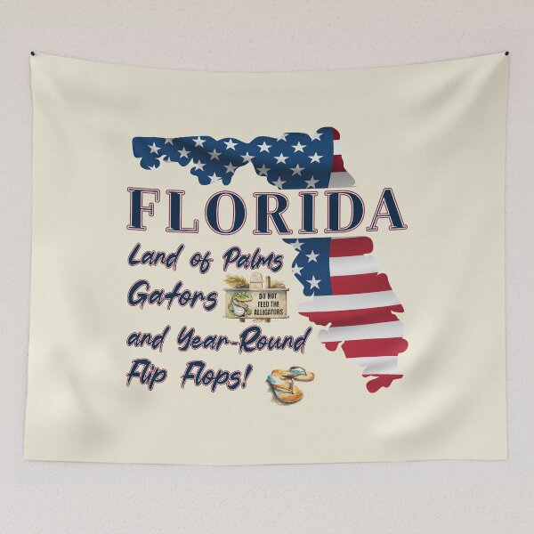 Item preview, Florida Land of Palms designed and sold by Place-Heritages.