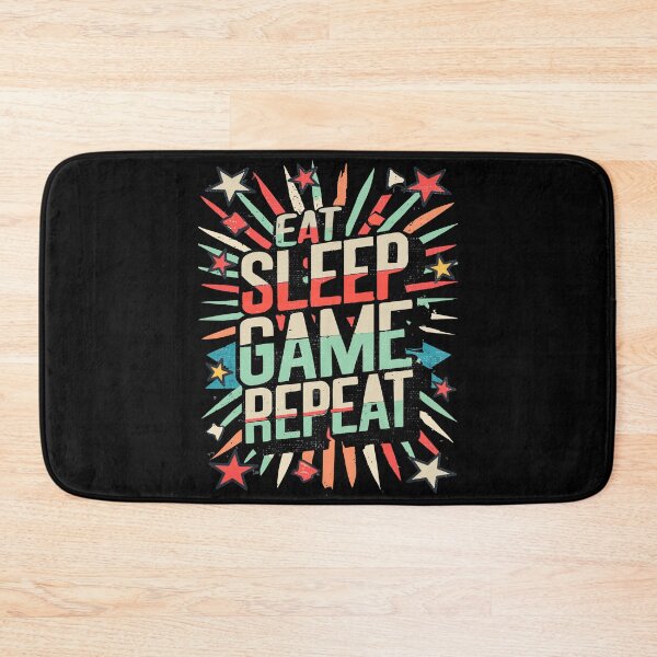 Item preview, Eat, Sleep, Game, Repeat - funny saying designed and sold by VichallanStudio.
