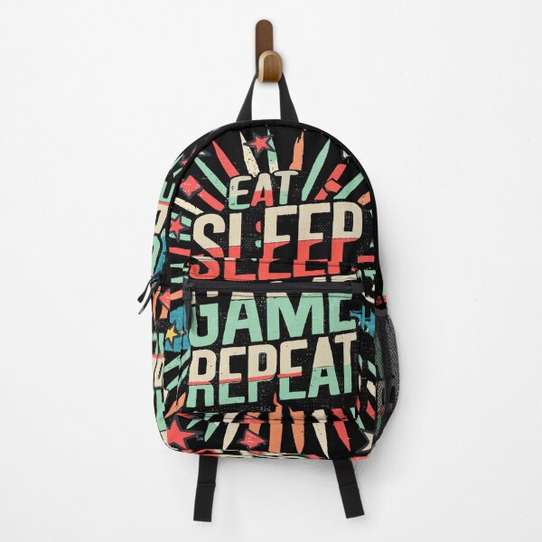 Item preview, Eat, Sleep, Game, Repeat - funny saying designed and sold by VichallanStudio.