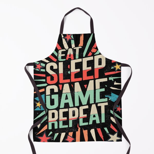 Item preview, Eat, Sleep, Game, Repeat - funny saying designed and sold by VichallanStudio.