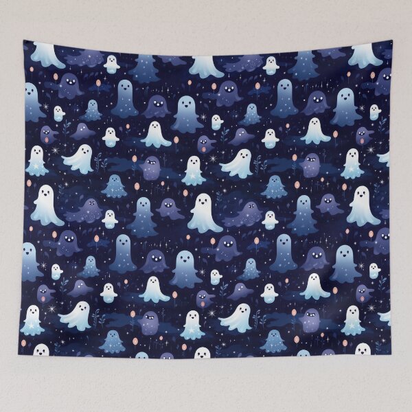 Item preview, Ethereal Echoes: Boo-tiful Ghosts Pattern designed and sold by KaleidoKiosk.