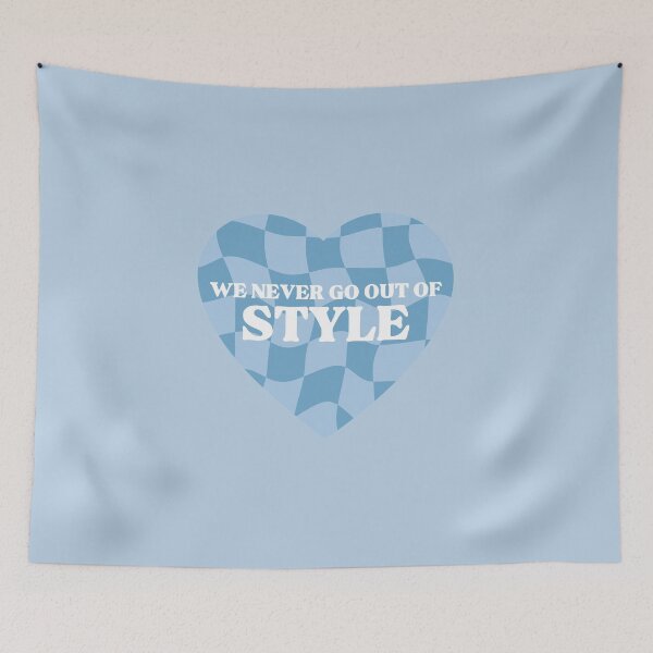 Item preview, Style Retro Blue Heart designed and sold by karma-style.