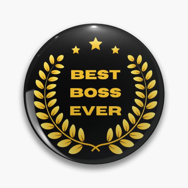 Item preview, Best Boss Ever - Crown of Laurels and Stars designed and sold by HanaiPrint.