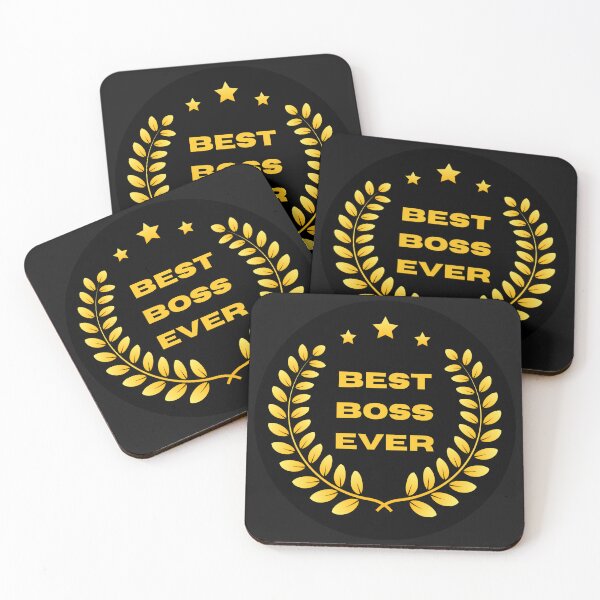 Item preview, Best Boss Ever - Crown of Laurels and Stars designed and sold by HanaiPrint.