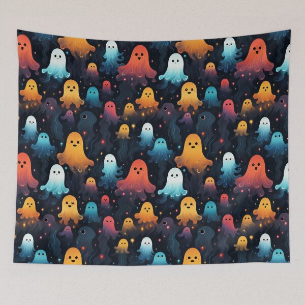 Item preview, Ethereal Echoes: Boo-tiful Ghosts Pattern designed and sold by KaleidoKiosk.