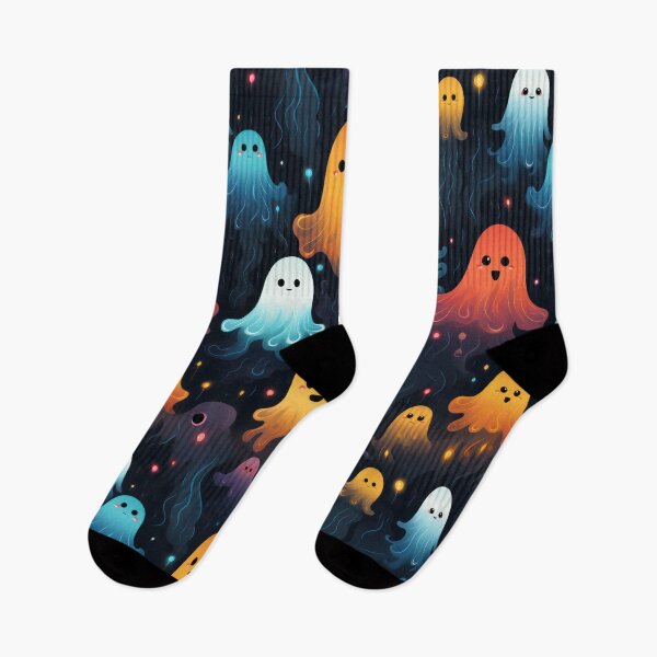 Item preview, Ethereal Echoes: Boo-tiful Ghosts Pattern designed and sold by KaleidoKiosk.