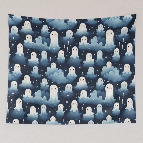 Item preview, Ethereal Echoes: Boo-tiful Ghosts Pattern designed and sold by KaleidoKiosk.