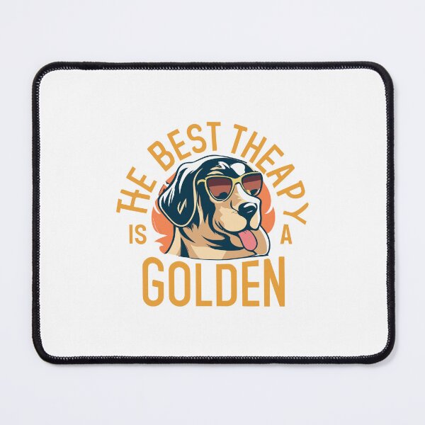 Item preview, funny Best Therapy Is A Golden Retriever Dog Lovers designed and sold by cocochamelle.