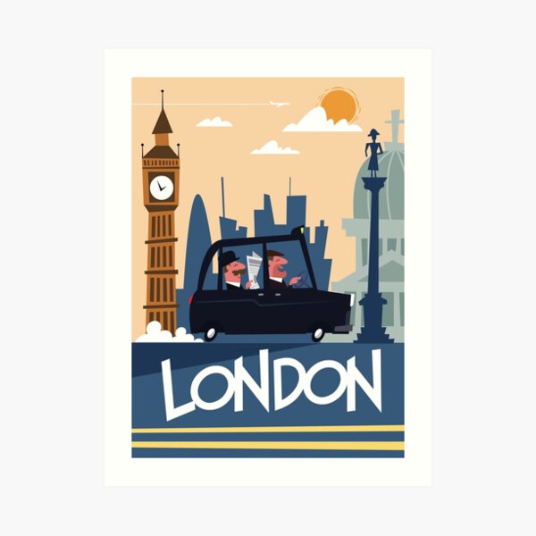 London Travel poster Art Print