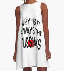 Vestido acampanado ¿Por qué siempre son los rusos?