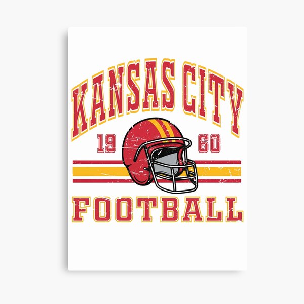 : Kansas City Chiefs Wooden Football Helmet Sign by