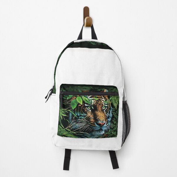 Item preview, Tiger looking through leaves designed and sold by Zvezdas1991.