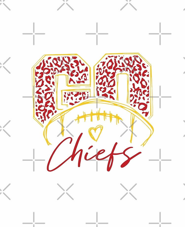 KC Football Heart, KC Chiefs, Full Color