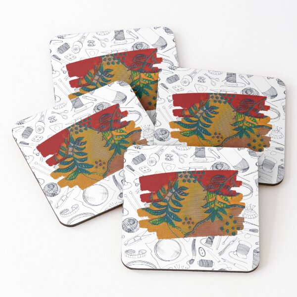 Item preview, Embroidered Style Boho Leaves designed and sold by gleefulme.