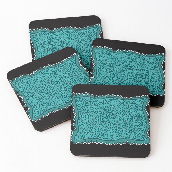 Item preview, Turquoise Welcome Mat, Hidden Word Game  designed and sold by notsweettea.